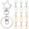 18Pcs 3 Style Alloy Keychain Clasps KEYC-SP0001-49C-1