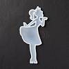 Fashionable Lady Shape Food Grade Silhouette Silicone Lollipop Molds DIY-D069-09-3