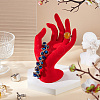 Resin Mannequin Hand Jewelry Display Holder Stands RDIS-WH0009-015B-5