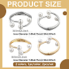 2Pcs 2 Colors Alloy Cuff Bangles BJEW-GO0001-06-2