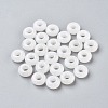 Natural White Jade European Beads G-G740-12x6mm-26-1