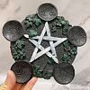 Resin Star Wooden Tealight Candle Holders PW-WG42BE3-05-1