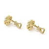 Alloy Clip-on Earring Findings FIND-L015-007G-2