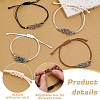 8Pcs 4 Colors 304 Stainless Steel Macrame Pouch Bracelet Making for Stone Holder AJEW-PH0011-84-4