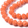 Opaque Solid Color Glass Beads Strands EGLA-A034-P8mm-D20-3