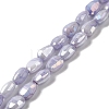 Electroplate Glass Beads Strands GLAA-D013-05E-1