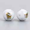 Electroplate Glass Beads EGLA-S178-11A-02-2