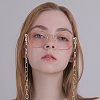 Aluminium Cable Chains/Paperclip Chains Eyeglasses Chains AJEW-AR0001-09G-7