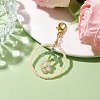 Ring Handmade Glass Seed Beads Pendant Decorations HJEW-MZ00067-01-2