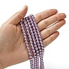 Eco-Friendly Dyed Glass Pearl Beads Strands HY-A008-6mm-RB056-4