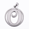 Non-Tarnish 304 Stainless Steel Pendants STAS-K162-068P-1
