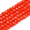 Opaque Solid Color Imitation Jade Glass Beads Strands EGLA-A044-P3mm-D21-1
