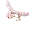 Adjustable Nylon Cord Braided Bead Bracelets for Women BJEW-JB11409-01-3