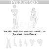 3D Plastic Self-Adhesive Man & Woman Pattern Mirror WC Sign DIY-WH0308-145C-2