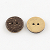 2-Hole Flat Round Coconut Buttons BUTT-R035-005-2