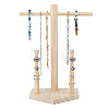 Wooden Baseball Ring Display Holder RDIS-WH0011-37B-1