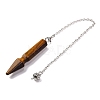 Natural Tiger Eye Pointed Dowsing Pendulums G-Q184-04D-P-3