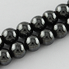 Magnetic Synthetic Hematite Beads Strands X-G-Q893-4mm-2