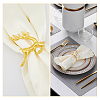 12pcs 2 Colors Alloy & Iron Napkin Rings AJEW-HY0001-11-5
