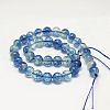 Dyed Round Natural Crackle Quartz Beads Strands G-K084-10mm-03A-3