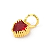 Brass Micro Pave Cubic Zirconia Pendants KK-H204-01G-07-2