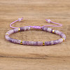 Natural Lepidolite Beaded Braided Bracelets QH4784-12-1