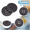 40Pcs Wood Buttons BUTT-OC0001-53B-4