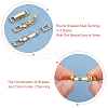 20 Sets Eco-Friendly Brass Watch Band Clasps KK-DC0001-63-4