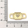 Brass Cubic Zirconia Buckles KK-M278-01A-G-3