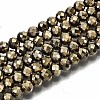 Electroplate Non-magnetic Synthetic Hematite Beads Strands G-T114-60B-02-1
