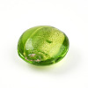 Handmade Silver Foil Glass Beads SLF15mmY-05-2