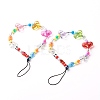 Opaque Acrylic Beads and Eco-Friendly Transparent Acrylic Beads Mobile Straps HJEW-JM00558-2