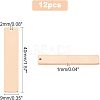 201 Stainless Steel Rectangle Stamping Blank Tag Pendants STAS-UN0016-12RG-4