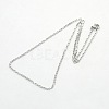 Tarnish Resistant Unisex 304 Stainless Steel Box Chain Necklaces STAS-O037-70P-2