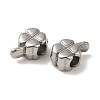 Non-Tarnish 304 Stainless Steel European Beads STAS-K285-21P-2