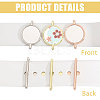 15Pcs 3 Colors Alloy Heat Transfer Watch Band Accessories FIND-CA0011-17B-4