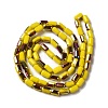Electroplate Glass Beads Strands EGLA-D031-01-22-2