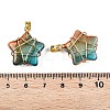 Lampwork Pendants GLAA-T023-06I-4