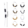 8Pcs 8 Style Plastic Beaded Golf Score Counters AJEW-DR00002-2