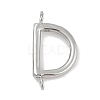 304 Stainless Steel Letter Connector Charms STAS-M108-01P-04-1