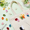 54Pcs 9 Colors Handicraft Milk Cotton Knitting Leaf Ornament Accessories DIY-FG0004-82-4