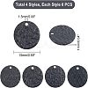 24Pcs 4 Style Stainless Steel Pendants STAS-UN0037-17-5