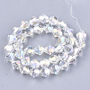 Electroplate Glass Beads Strands LS-EGLA-Q118-8mm-B17-2