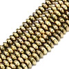 Electroplate Non-magnetic Synthetic Hematite Beads Strands G-S352-58-1