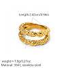 Double Layer 304 Stainless Steel Finger Rings WGBC9E1-01-1