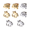 8Pcs 4 Styles 304 Stainless Steel Pendants STAS-TA0001-36-2