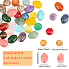 40Pcs 20 Styles Mixed Gemstone Cabochons G-HY0001-54-2
