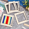  4Pcs 4 Style Wooden Square Frame Crochet Ruler DIY-NB0008-80-5