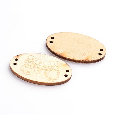 Mixed Undyed Wooden Links BUTT-N004-10-1
