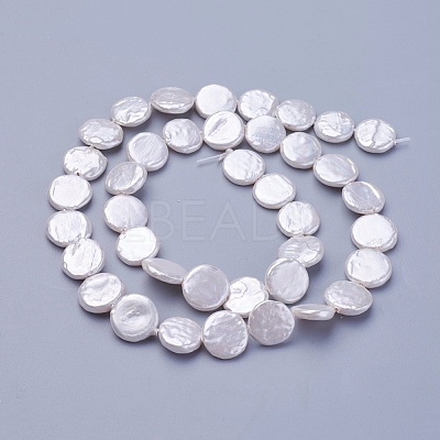 Shell Pearl Beads Strands BSHE-P030-01C-1